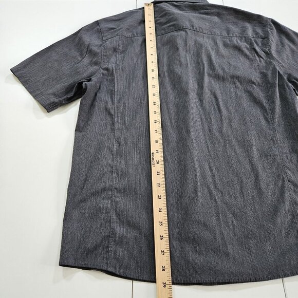 Cloudveil Shirt Mens M Gray SS Button Down Stretch Pocket Casual Outdoor FLAW - Picture 5 of 16